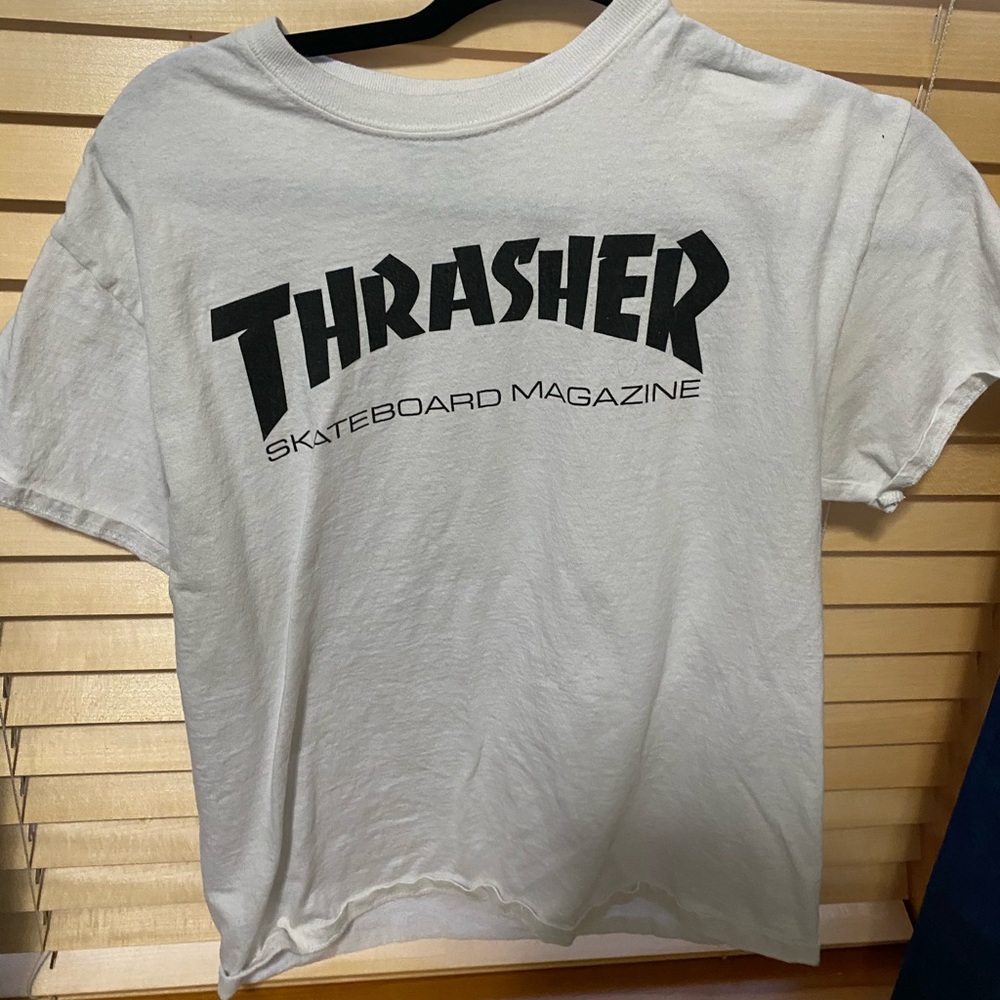 white thrasher shirt